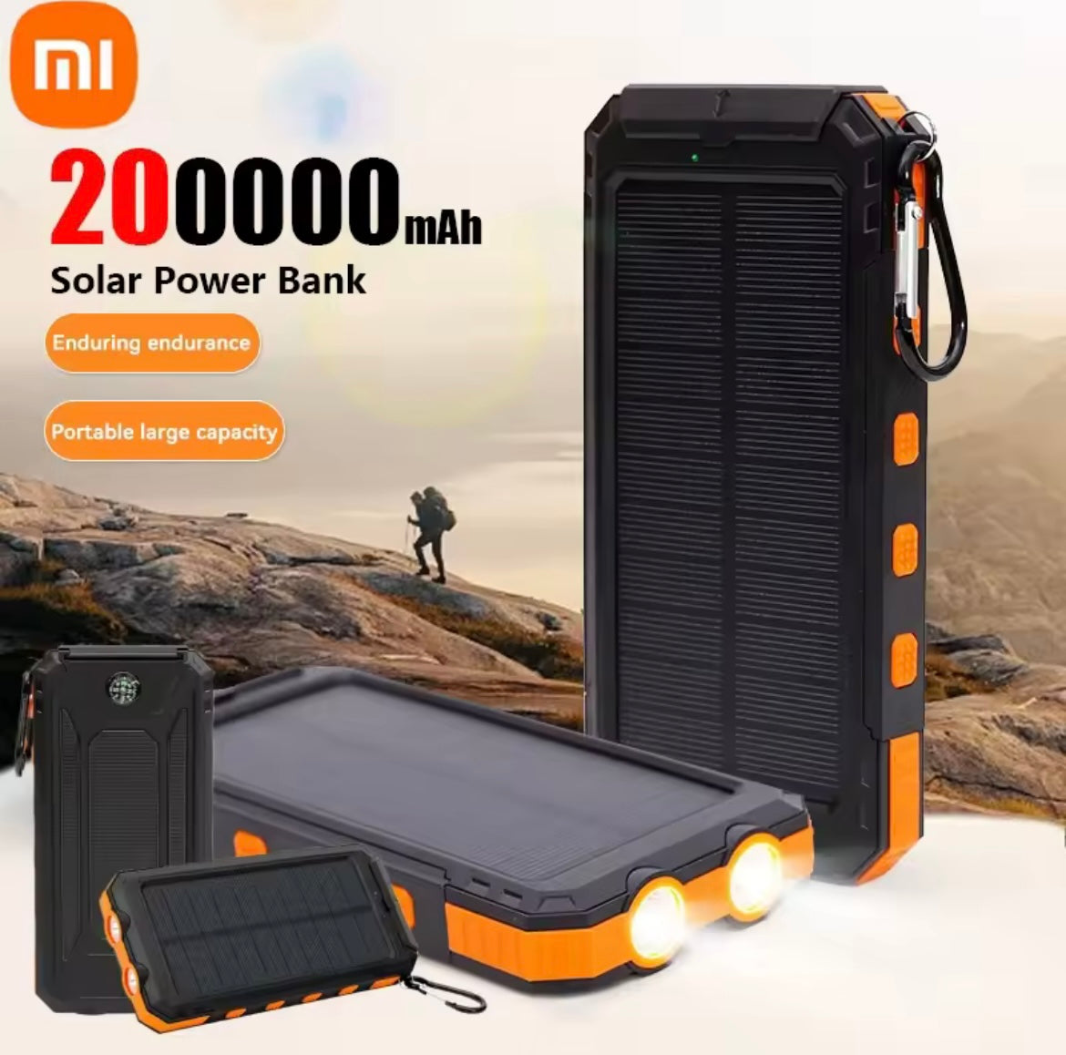 Rugged waterproof Solar Power Bank