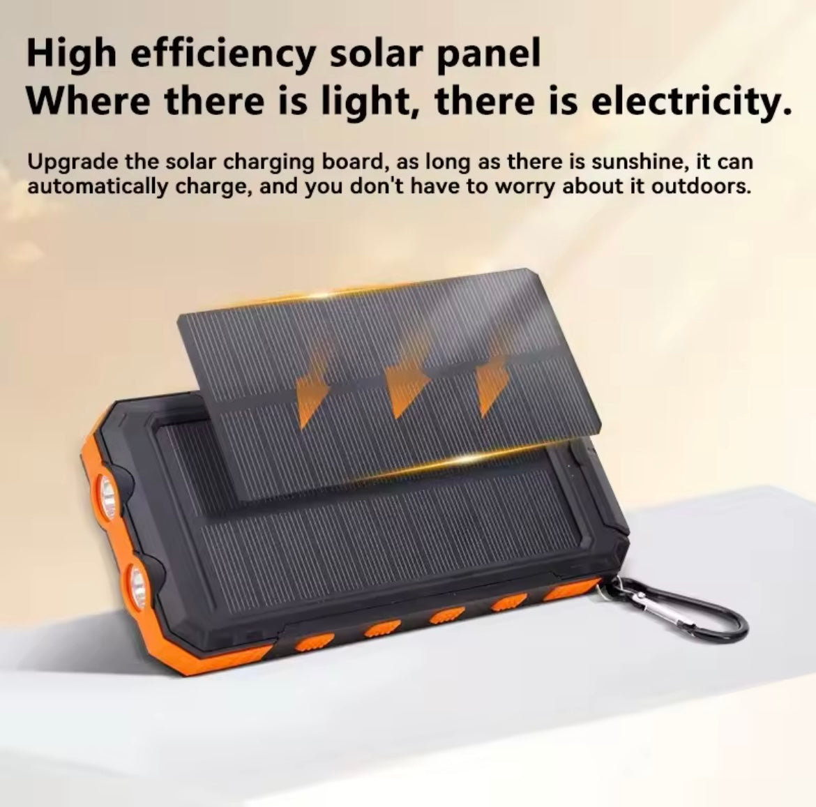 Rugged waterproof Solar Power Bank