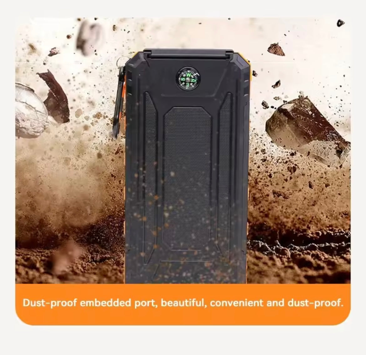 Rugged waterproof Solar Power Bank