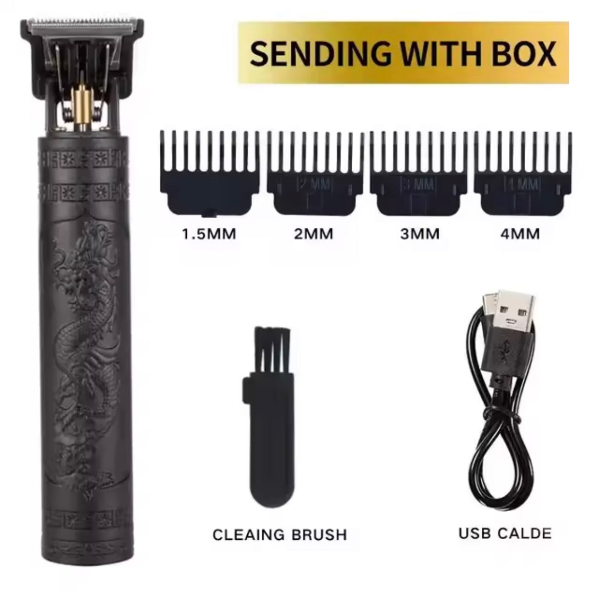 Professional T9 Vintage Electric Rechargeable Hair Clipper