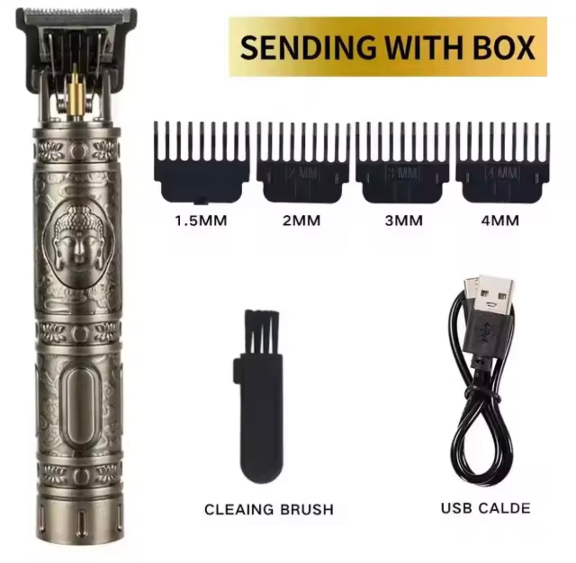 Professional T9 Vintage Electric Rechargeable Hair Clipper