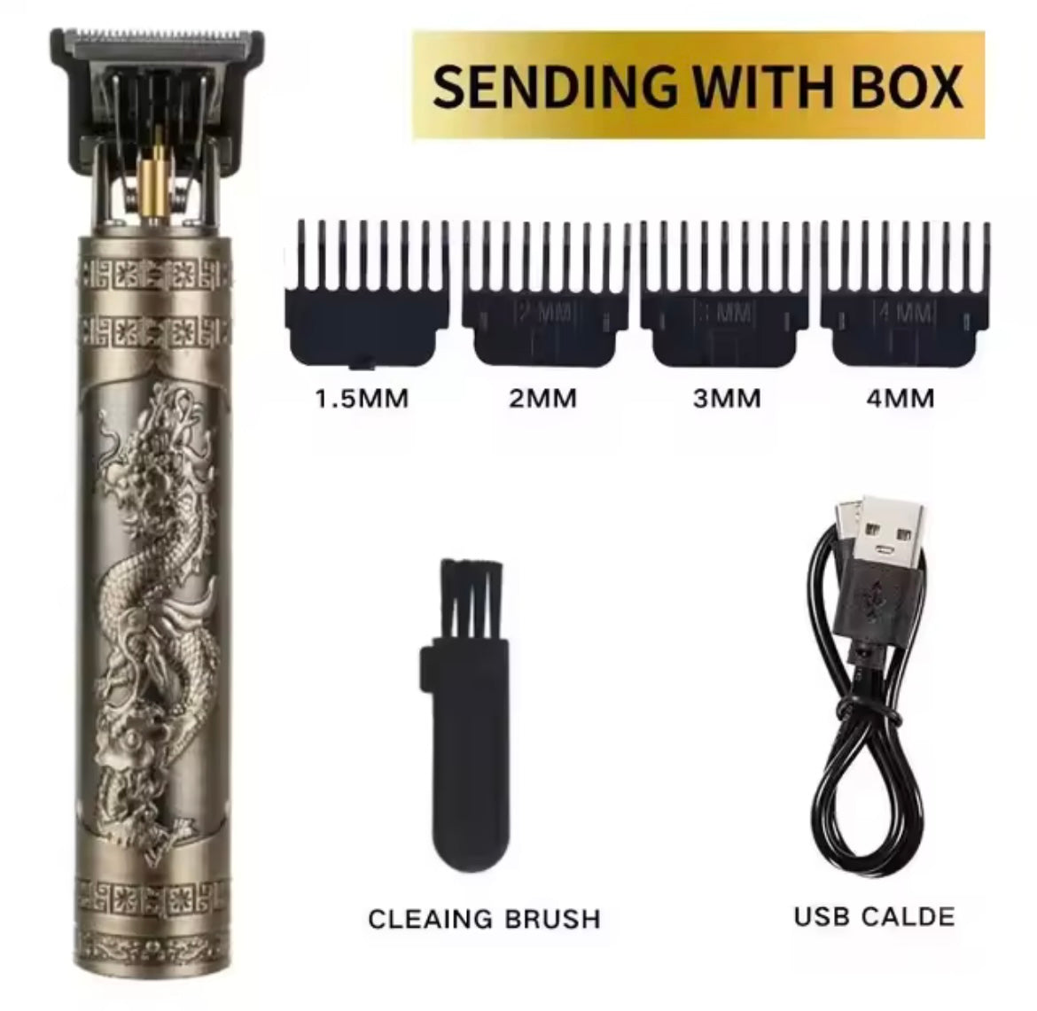 Professional T9 Vintage Electric Rechargeable Hair Clipper