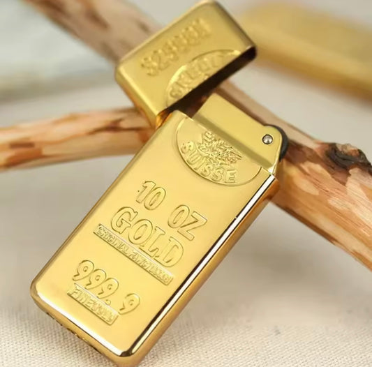 Gold Bar Refillable Butane Lighter