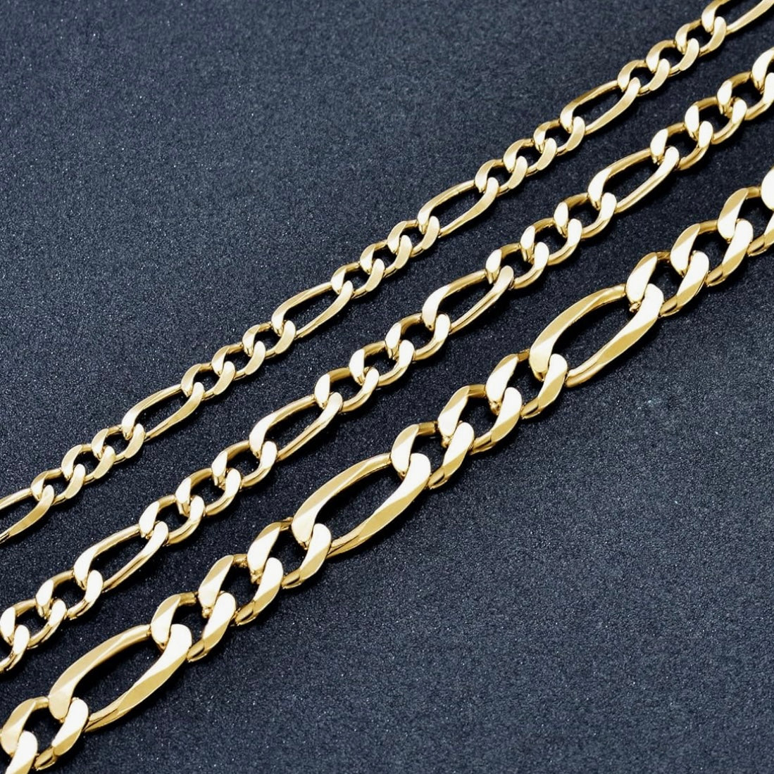 18K Gold Plated 4MM Figaro Chain